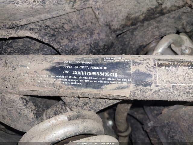 45070740 :رقم المزاد ، 4XARRY999N8485218 vin ، 2022 Polaris Ranger Xp 1000 Northstar Ultimate مزاد بيع