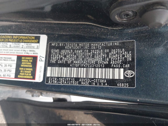 Toyota CAMRY SE 2014 4T1BF1FK7EU312513 Image 9