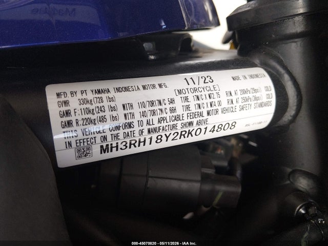 Yamaha Yzfr3 A 2024 MH3RH18Y2RK014808 Image 10