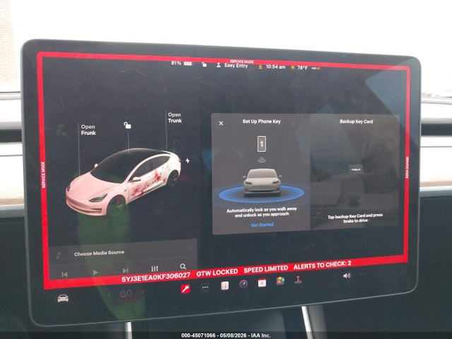 Aukcja sprzedaży 2019 Tesla Model 3 Long Range/mid Range/standard Range/standard Range Plus, vin: 5YJ3E1EA0KF306027, numer aukcji: 45071066