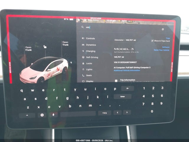 Aukcja sprzedaży 2019 Tesla Model 3 Long Range/mid Range/standard Range/standard Range Plus, vin: 5YJ3E1EA0KF306027, numer aukcji: 45071066
