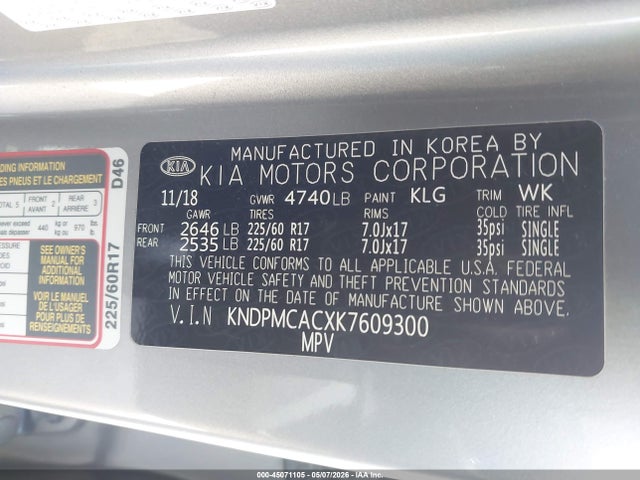 KIA Sportage Lx 2019 KNDPMCACXK7609300 Image 9