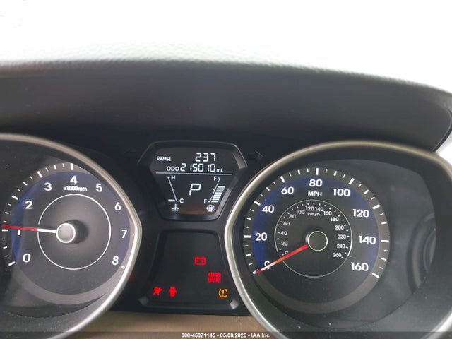 45071145 :رقم المزاد ، 5NPDH4AE6DH275568 vin ، 2013 Hyundai Elantra Gls مزاد بيع