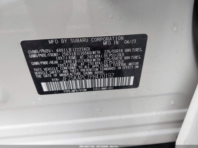 Subaru Forester Limited 2023 JF2SKAPC7PH470192 Image 9