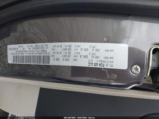 Продаж на аукціоні авто 2017 Chrysler Pacifica Hybrid Touring Plus, vin: 2C4RC1H70HR765071, номер лоту: 45071571