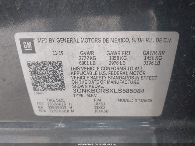 Chevrolet Blazer Fwd 2lt 2020 3GNKBCRSXLS585084 Image 9