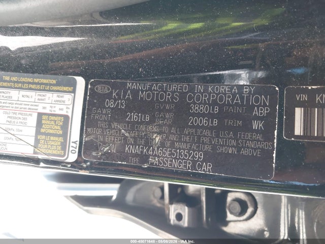 Продажа на аукционе авто 2014 Kia Forte Lx, vin: KNAFK4A65E5135299, номер лота: 45071648