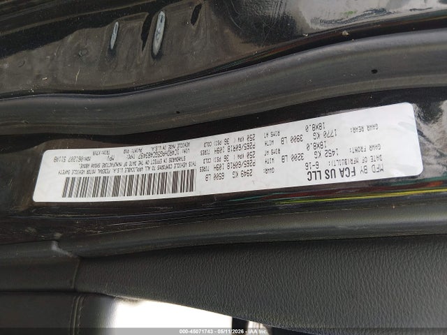 45071743 :رقم المزاد ، 1C4RDHAG5GC483497 vin ، 2016 Dodge Durango Sxt مزاد بيع