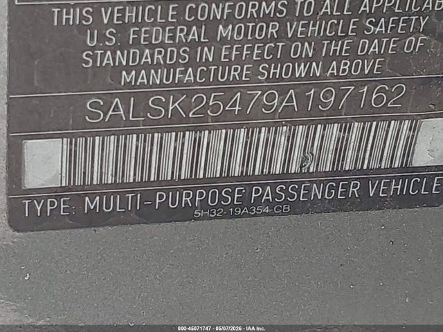 45071747 :رقم المزاد ، SALSK25479A197162 vin ، 2009 Land Rover Range Rover Sport Hse مزاد بيع