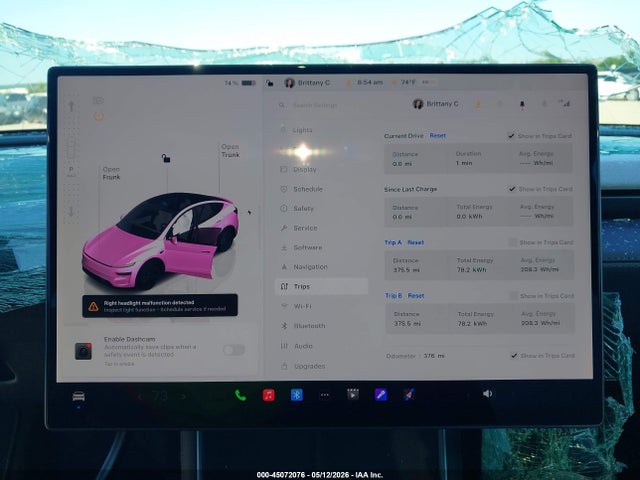 2026 Tesla Model Y Premium Rear-wheel Drive/rear-wheel Drive მანქანა იყიდება აუქციონზე, vin: 7SAYGDED5TA680128, აუქციონის ნომერი: 45072076