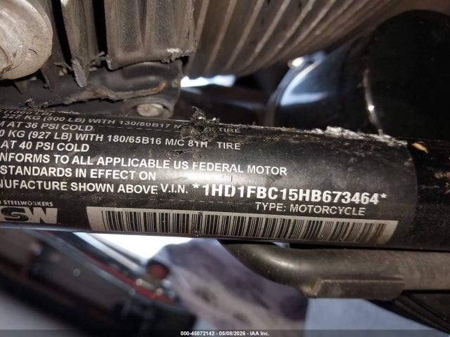 Продажа на аукционе авто 2017 Harley-davidson Flhr Road King, vin: 1HD1FBC15HB673464, номер лота: 45072142