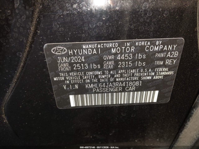 Hyundai SONATA SEL 2024 KMHL64JA3RA418081 Image 9