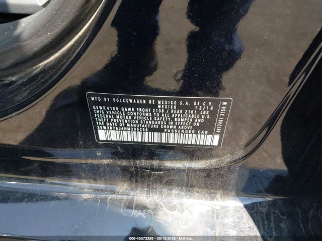 Продажа на аукционе авто 2017 Volkswagen Jetta 1.4t S, vin: 3VW2B7AJ4HM295256, номер лота: 45072258