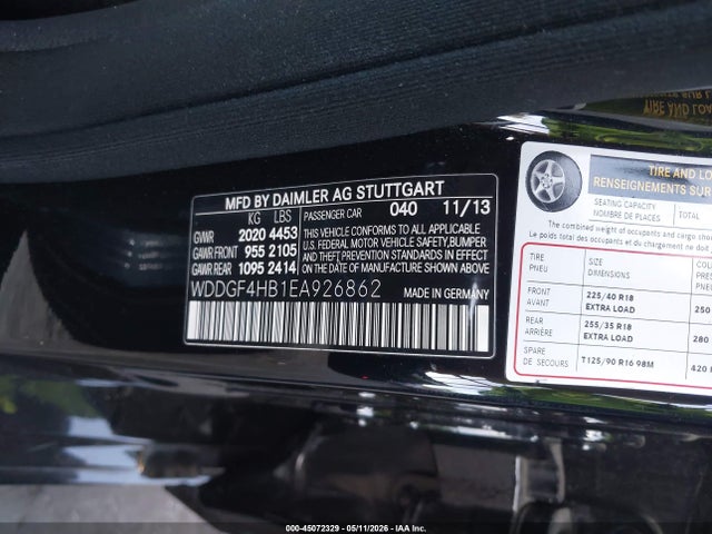 Продаж на аукціоні авто 2014 Mercedes-benz C 250 Sport, vin: WDDGF4HB1EA926862, номер лоту: 45072329