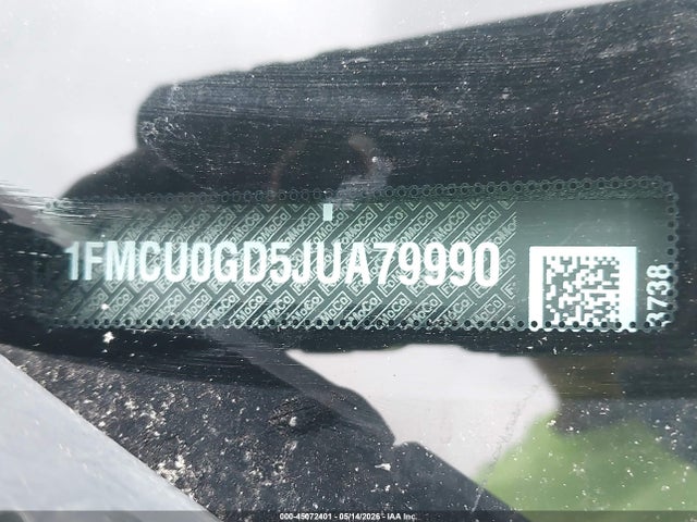 Продажа на аукционе авто 2018 Ford Escape Se, vin: 1FMCU0GD5JUA79990, номер лота: 45072401