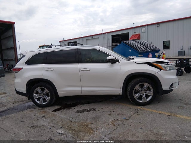 45072423 :رقم المزاد ، 5TDDKRFH3FS131085 vin ، 2015 Toyota Highlander Limited V6 مزاد بيع