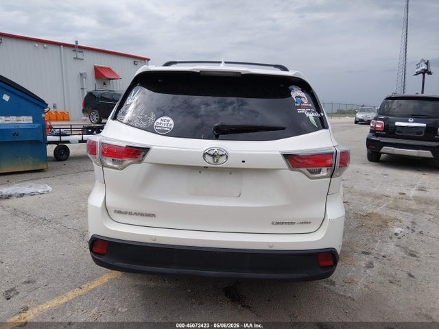 45072423 :رقم المزاد ، 5TDDKRFH3FS131085 vin ، 2015 Toyota Highlander Limited V6 مزاد بيع