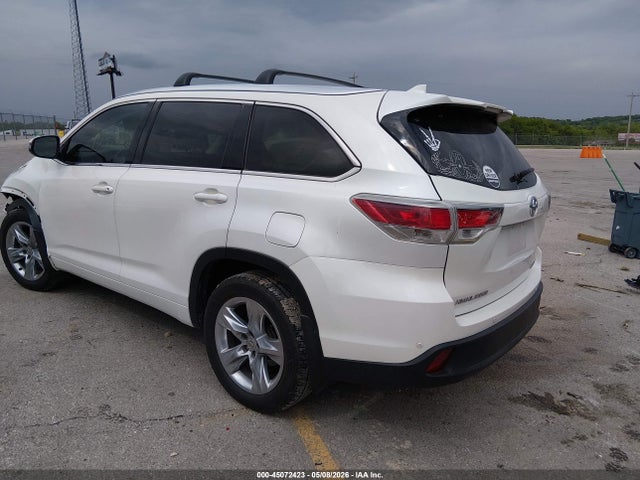 45072423 :رقم المزاد ، 5TDDKRFH3FS131085 vin ، 2015 Toyota Highlander Limited V6 مزاد بيع