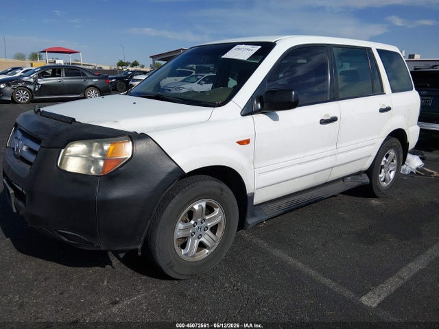 2007 Honda Pilot Lx მანქანა იყიდება აუქციონზე, vin: 5FNYF28137B030566, აუქციონის ნომერი: 45072561