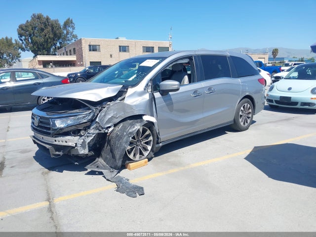 45072571 :رقم المزاد ، 5FNRL6H71MB019845 vin ، 2021 Honda Odyssey Ex-l مزاد بيع