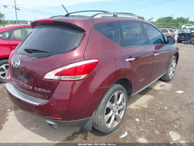 Продажа на аукционе авто 2012 Nissan Murano Le, vin: JN8AZ1MU9CW116218, номер лота: 45072645