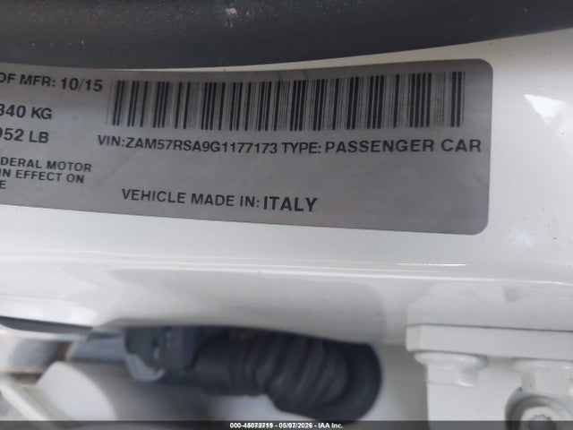 ZAM57RSA9G1177173 Maserati GHIBLI S