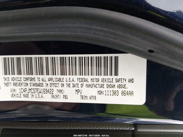 Aukcja sprzedaży 2014 Jeep Cherokee Latitude, vin: 1C4PJMCS7EW169422, numer aukcji: 45072748