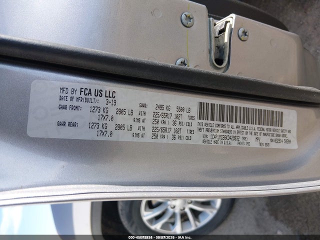 Продаж на аукціоні авто 2019 Jeep Cherokee Latitude 4x4, vin: 1C4PJMCB6KD429932, номер лоту: 45072834