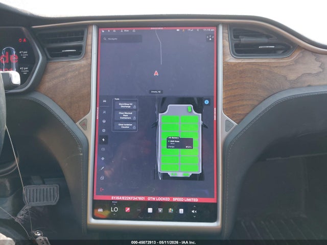 45072913 :رقم المزاد ، 5YJSA1E22KF347601 vin ، 2019 Tesla Model S 100d/75d/long Range/standard Range مزاد بيع
