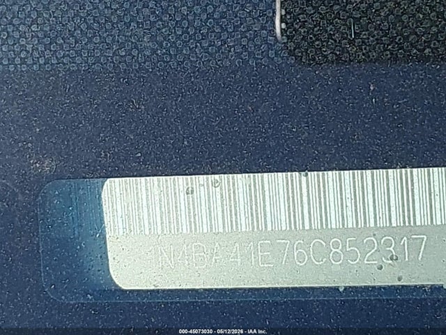Aukcja sprzedaży 2006 Nissan Maxima 3.5 Sl, vin: 1N4BA41E76C852317, numer aukcji: 45073030