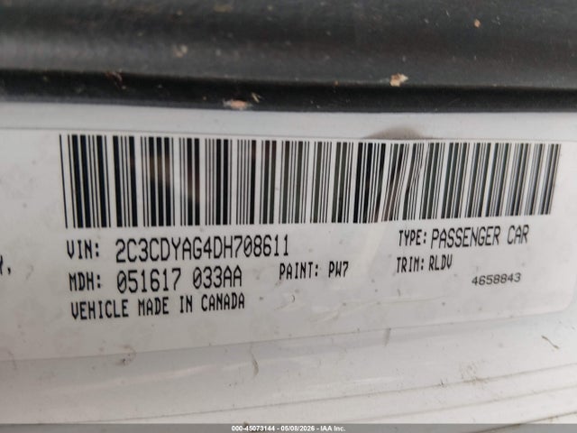 45073144 :رقم المزاد ، 2C3CDYAG4DH708611 vin ، 2013 Dodge Challenger Sxt Plus مزاد بيع