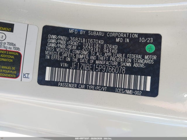 Toyota Gr86 Premium 2023 JF1ZNBE15P9766078 Image 9