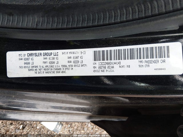 1C3CDZAB0EN144149 Dodge AVENGER SE