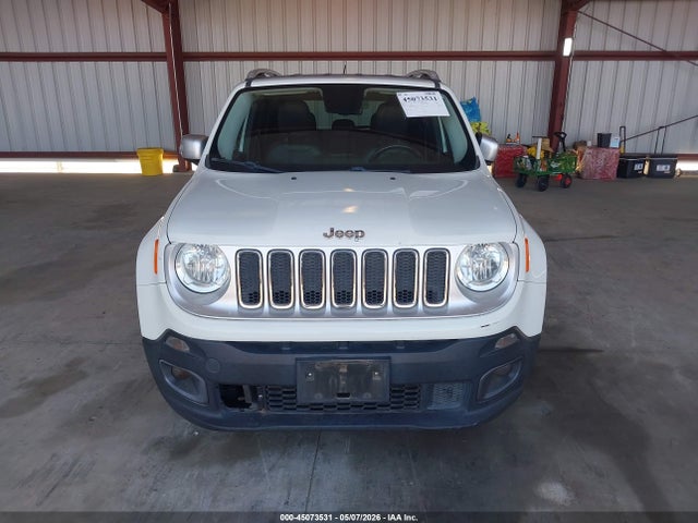 2016 Jeep Renegade Limited მანქანა იყიდება აუქციონზე, vin: ZACCJADT9GPC91963, აუქციონის ნომერი: 45073531