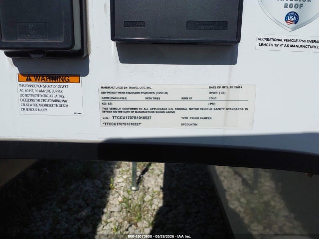 Travel Lite Other 2025 TTCCU1707S1010527 Image 9