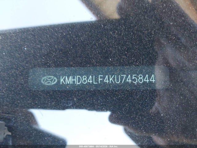 Auction sale of the 2019 Hyundai Elantra Sel, vin: KMHD84LF4KU745844, lot number: 45073664