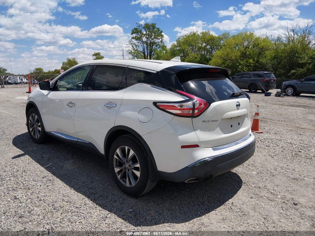 2017 Nissan Murano S მანქანა იყიდება აუქციონზე, vin: 5N1AZ2MG4HN143122, აუქციონის ნომერი: 45073863