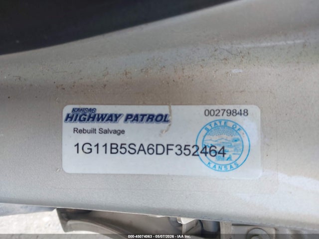 Продажа на аукционе авто 2013 Chevrolet Malibu 1ls, vin: 1G11B5SA6DF352464, номер лота: 45074063