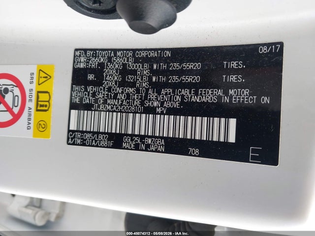 JTJBZMCA2H2028101 Lexus RX 350