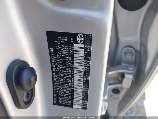 Продаж на аукціоні авто 2022 Toyota Corolla Le, vin: 5YFEPMAE2NP325510, номер лоту: 45074341