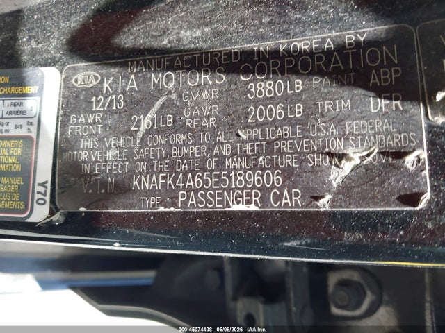 Продаж на аукціоні авто 2014 Kia Forte Lx, vin: KNAFK4A65E5189606, номер лоту: 45074408