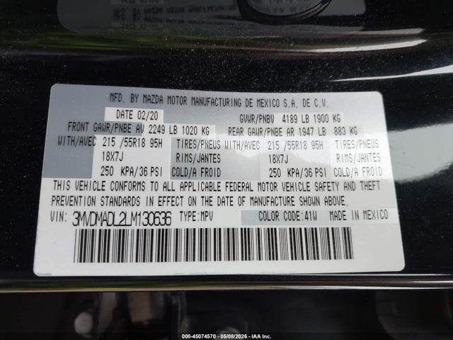 3MVDMADL2LM130636 Mazda Cx-30 Preferred Package