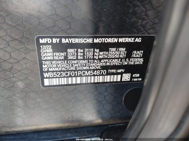 WB523CF01PCM54870 BMW Ix Xdrive50
