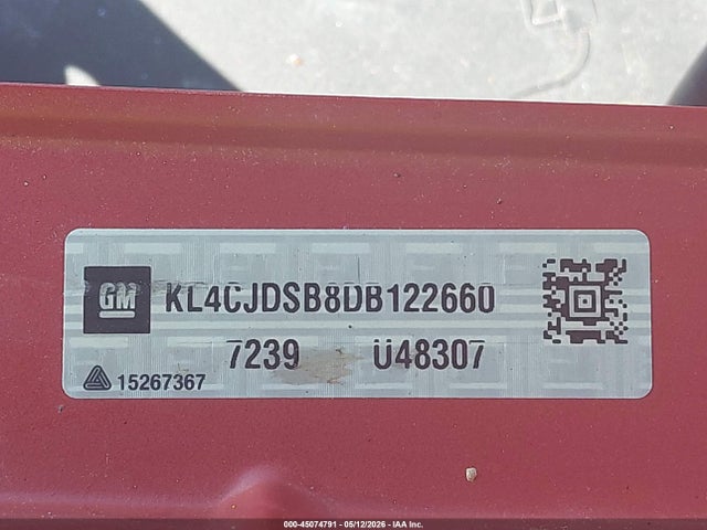 45074791 :رقم المزاد ، KL4CJDSB8DB122660 vin ، 2013 Buick Encore Premium مزاد بيع