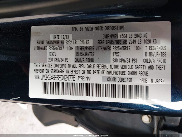 Aukcja sprzedaży 2014 Mazda Cx-5 Sport, vin: JM3KE4BE8E0424776, numer aukcji: 45075211