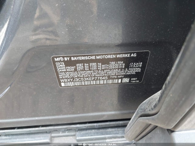 Aukcja sprzedaży 2019 Bmw X2 Sdrive28i, vin: WBXYJ3C53KEP77645, numer aukcji: 45075347