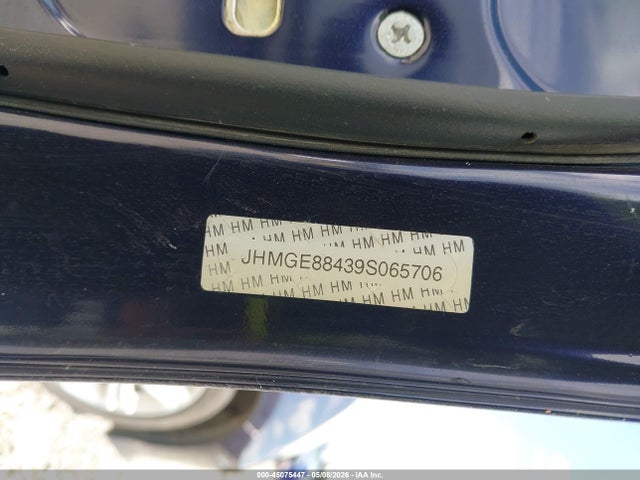 2009 Honda Fit Sport მანქანა იყიდება აუქციონზე, vin: JHMGE88439S065706, აუქციონის ნომერი: 45075447
