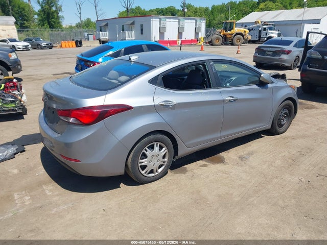2016 Hyundai Elantra Se მანქანა იყიდება აუქციონზე, vin: 5NPDH4AE6GH787884, აუქციონის ნომერი: 45075450