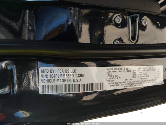 Продаж на аукціоні авто 2023 Jeep Cherokee Altitude Lux 4x4, vin: 1C4PJMMB8PD114362, номер лоту: 45075469