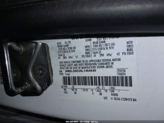 NM0LS6E28L1464640 Ford Transit Connect Xl